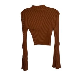 Fashion Nova Women’s Size Small Burnt Orange Long Sleeve Top.